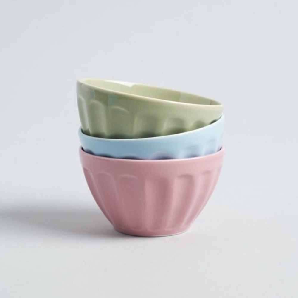 Pier 1 Set of 3 Ceramic Prep Bowls